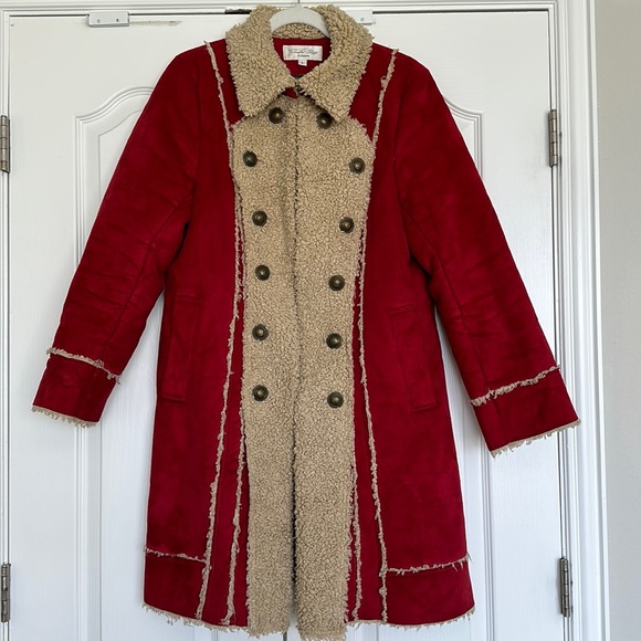 Tasha Polizzi Collection Red Penny Lane Coat Jacket - Picture 3 of 9